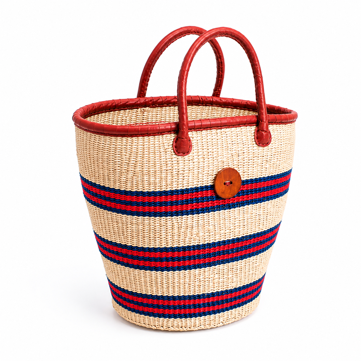 Kito Stripe Handwoven Basket