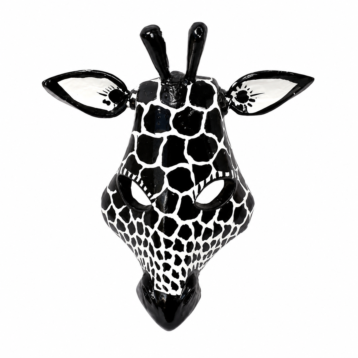 Handcrafted African Giraffe Wall Mask