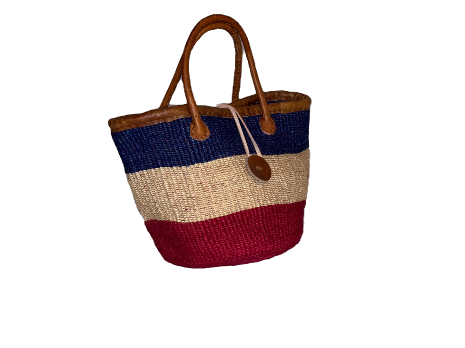 Handmade Sisal Bag 10"- small Size-Kiondo image 0