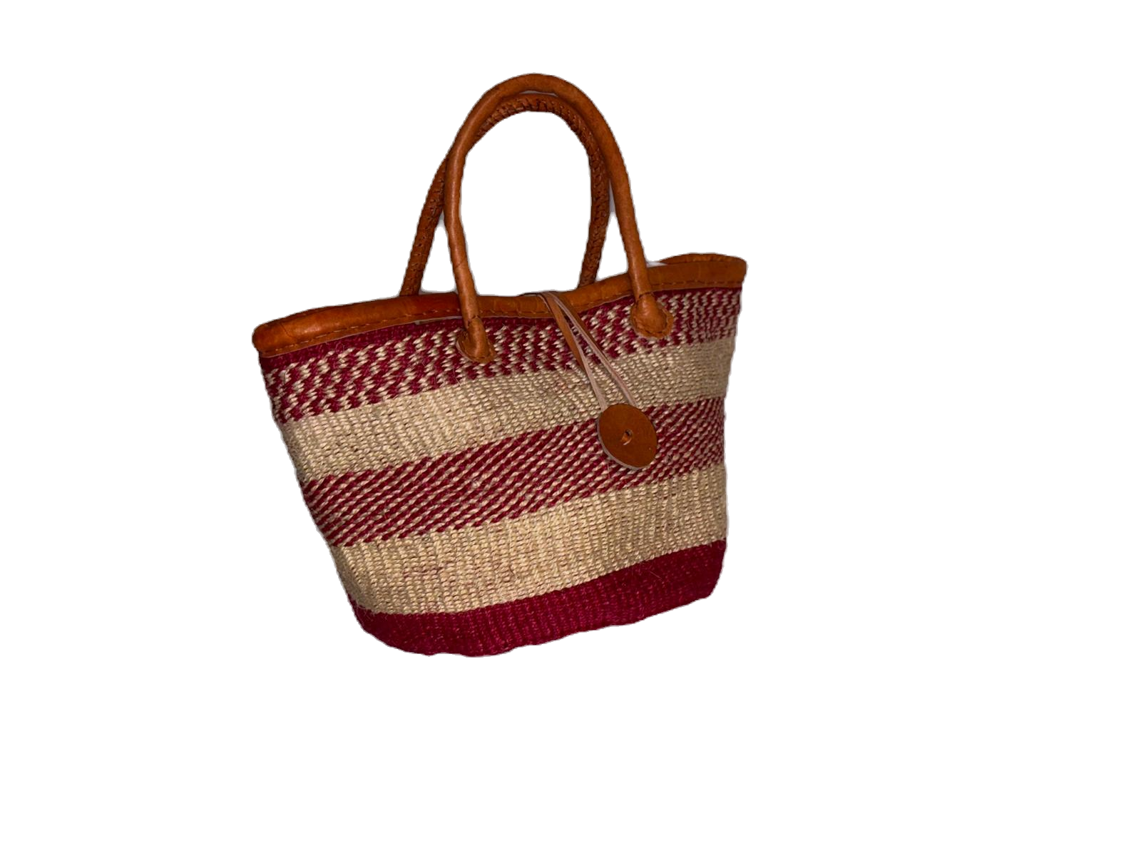 Handmade Sisal Bag 10"- small Size-Kiondo image 1