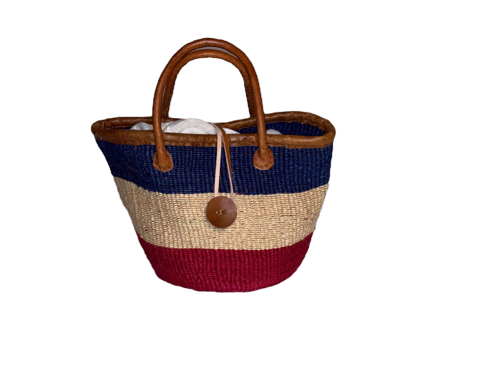 Handmade Sisal Bag 10"- small Size-Kiondo image 1