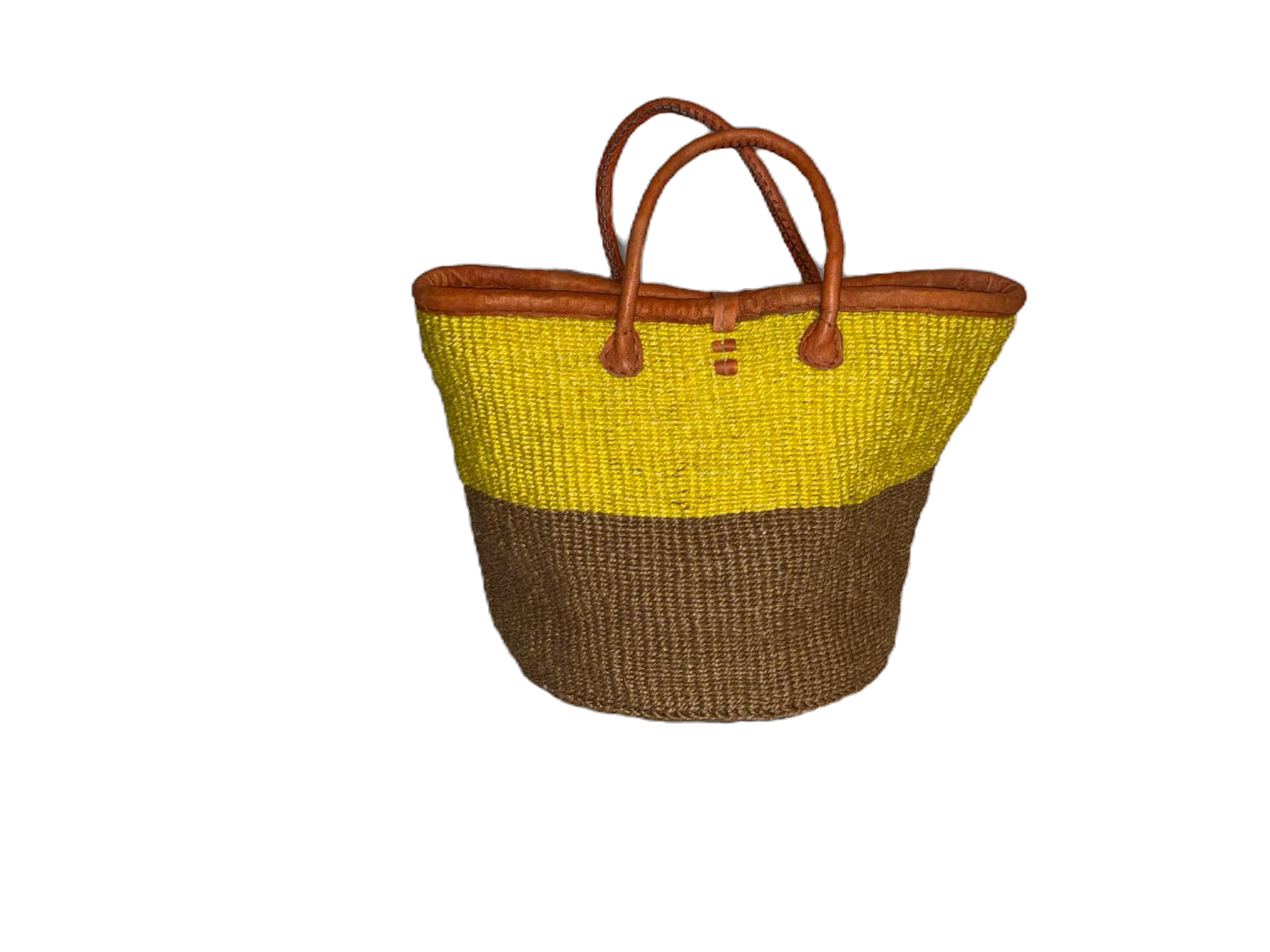 Handmade Sisal Basket  with handle-Size 12"-Medium Size-Kiondo image 2