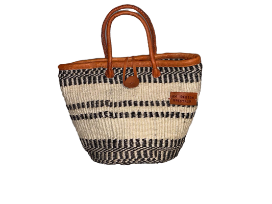 Handmade Sisal Basket  with handle-Size 12"-Medium Size-Kiondo image 0