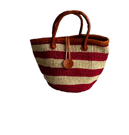 Handmade Sisal Bag 10"- small Size-Kiondo image 0