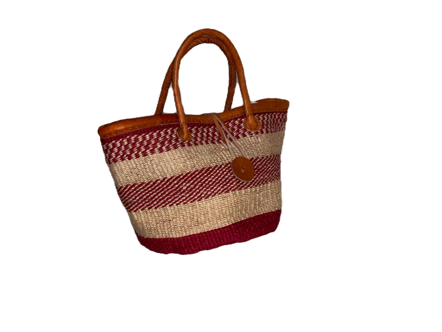 Handmade Sisal Bag 10"- small Size-Kiondo image 0