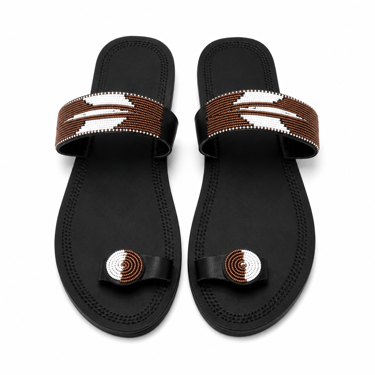Imara Beaded Slide Sandals