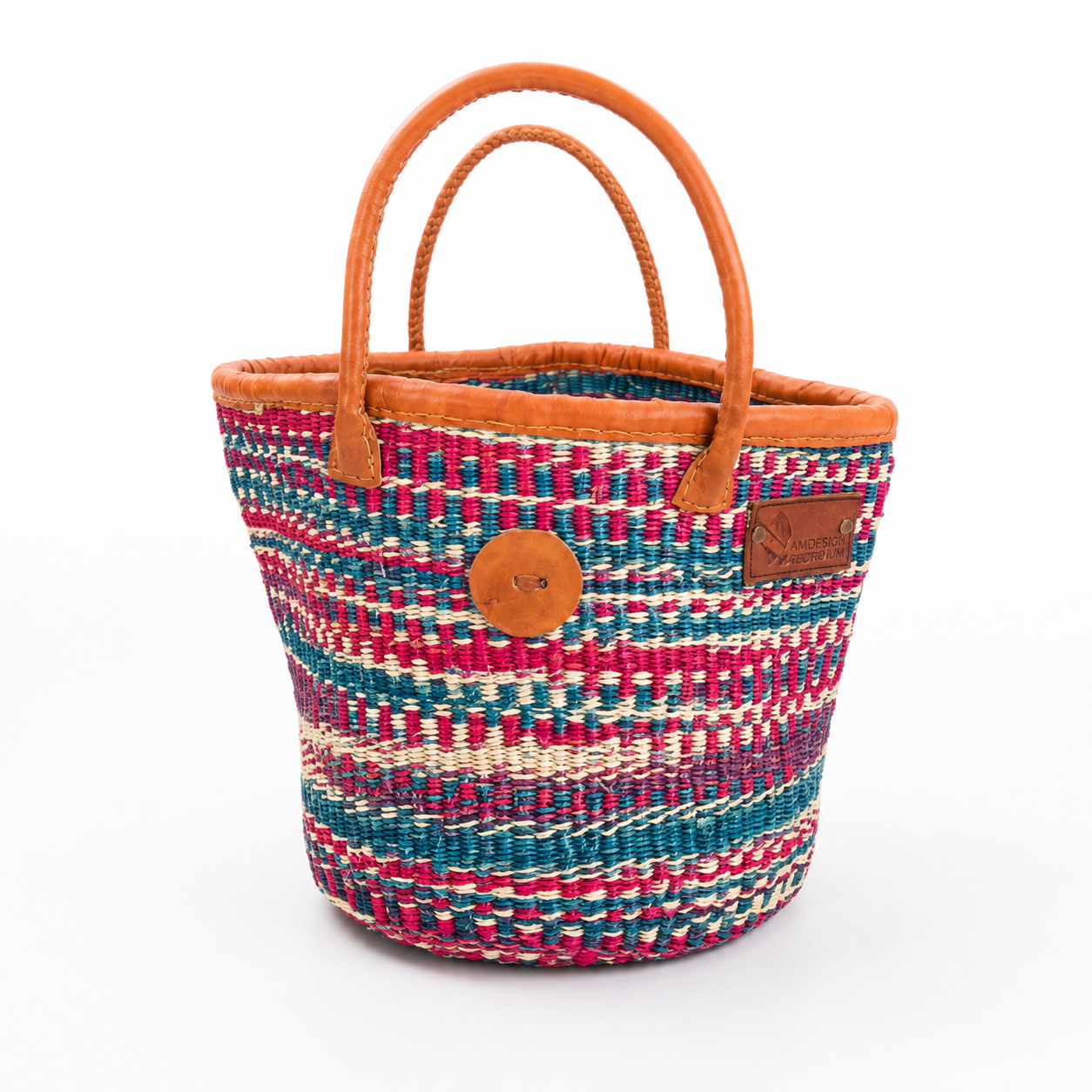 The Hadithi Mosaic Handwoven Basket Tote