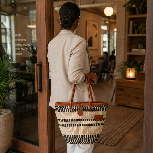 The Estate Carryall Handwoven African Artisan Basket