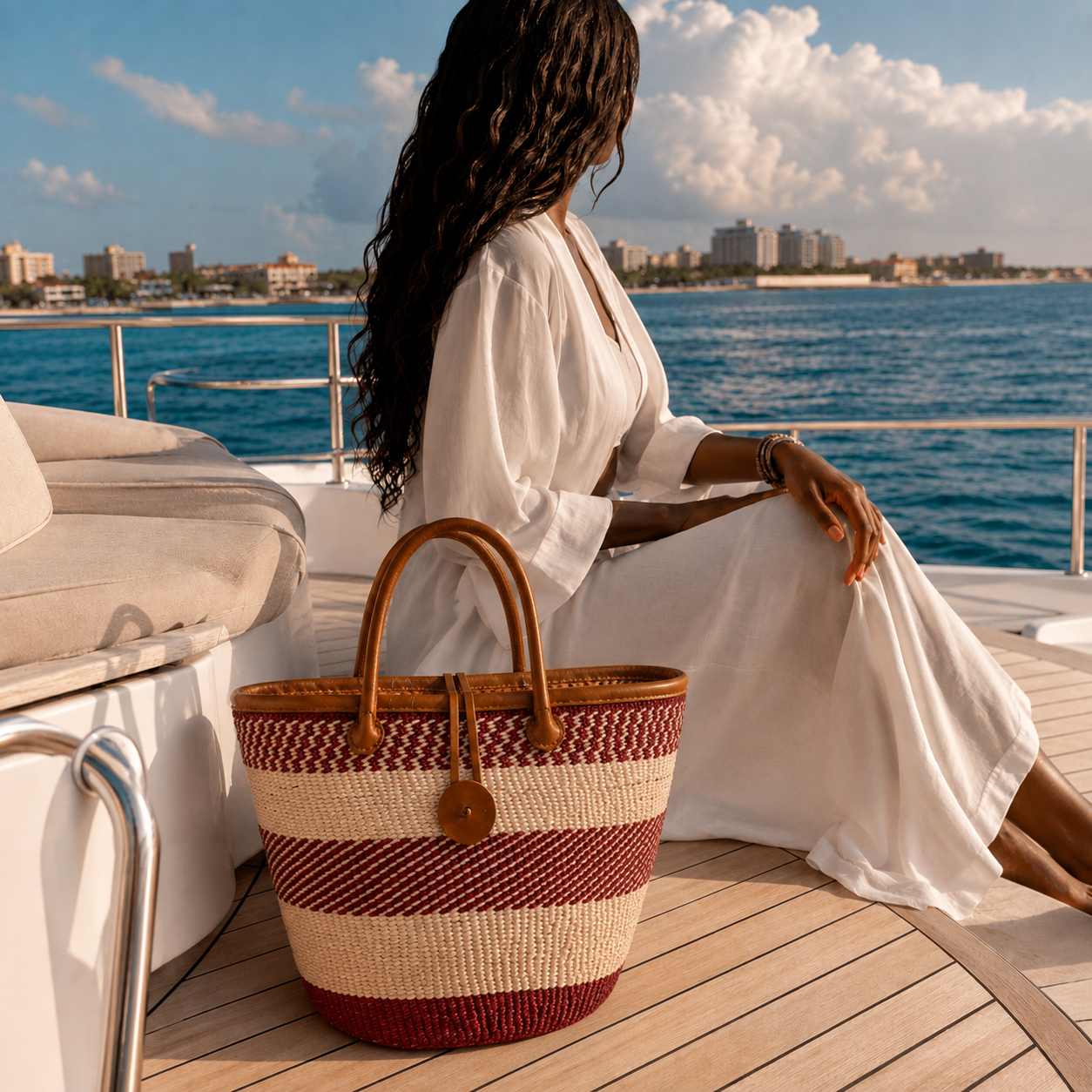 Baraka Handwoven Basket Tote
