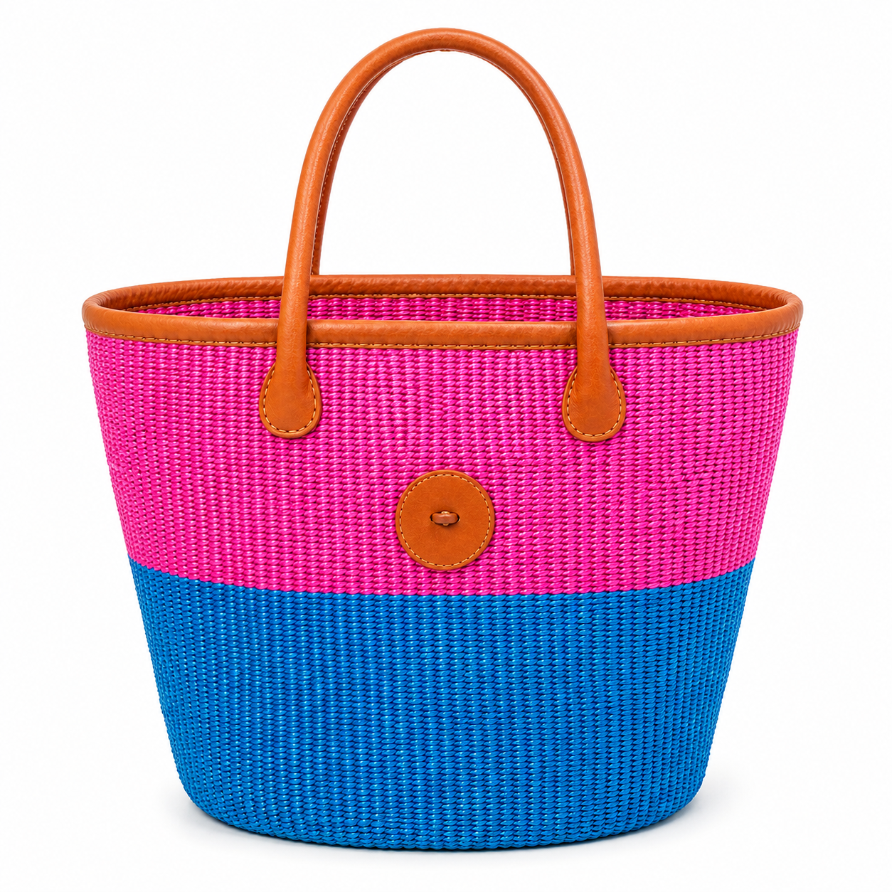 Angaza Handwoven African Basket Tote