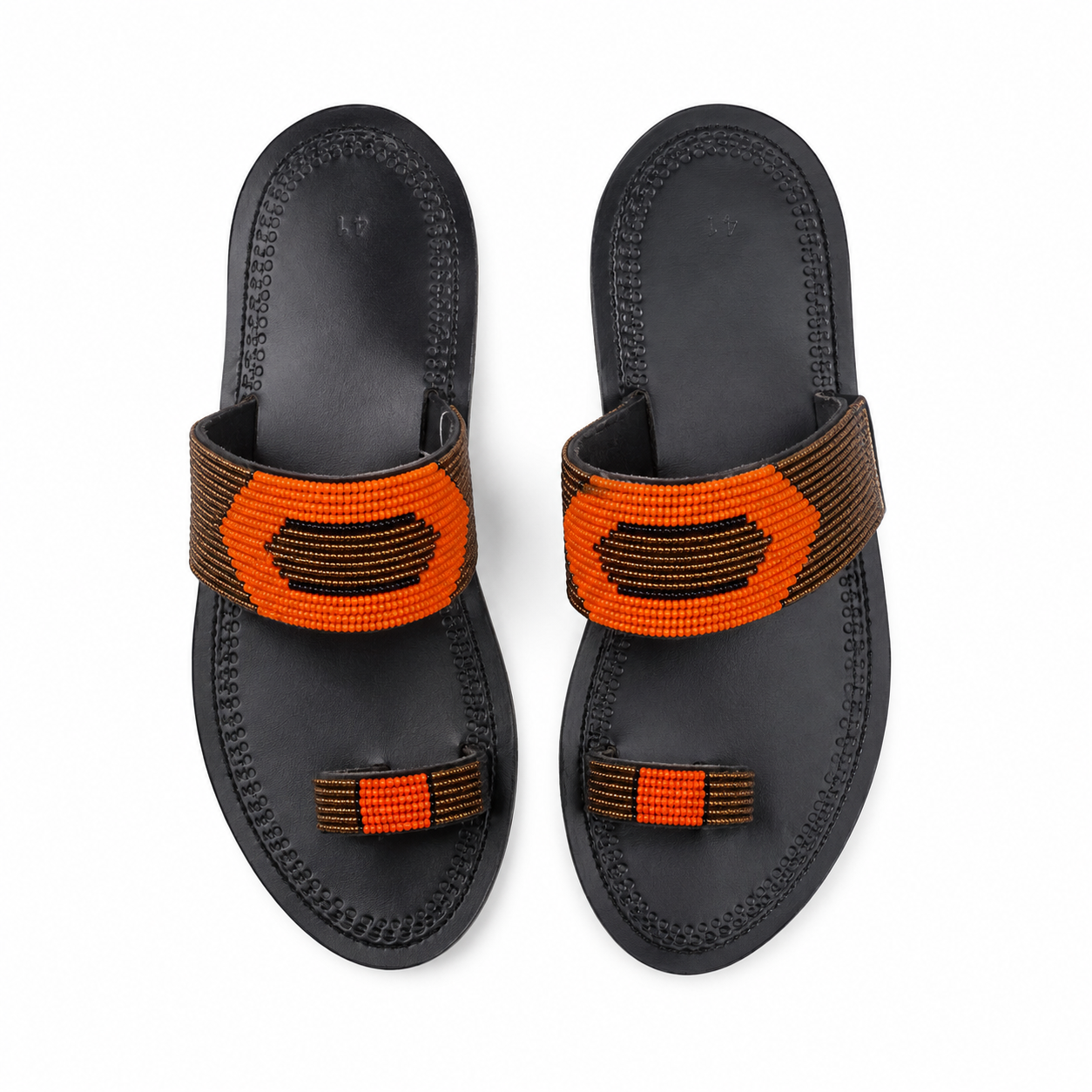 Mara Beaded Leather Sandals