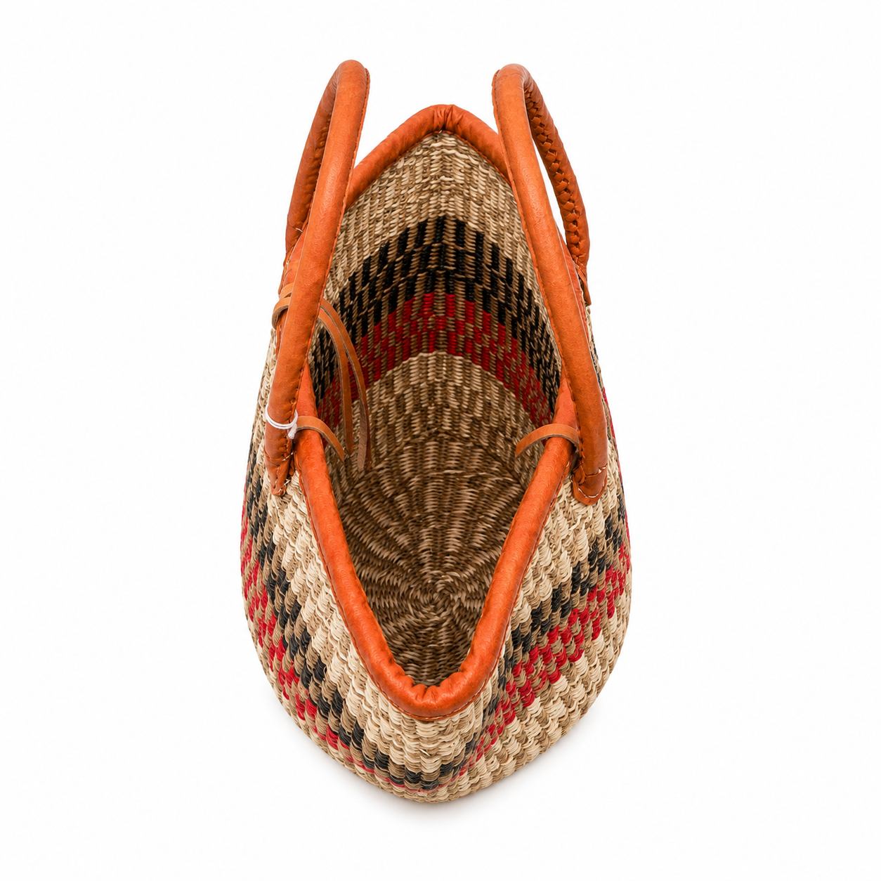 Handmade Sisal Basket  with handle-Size 12"-Medium Size-Kiondo
