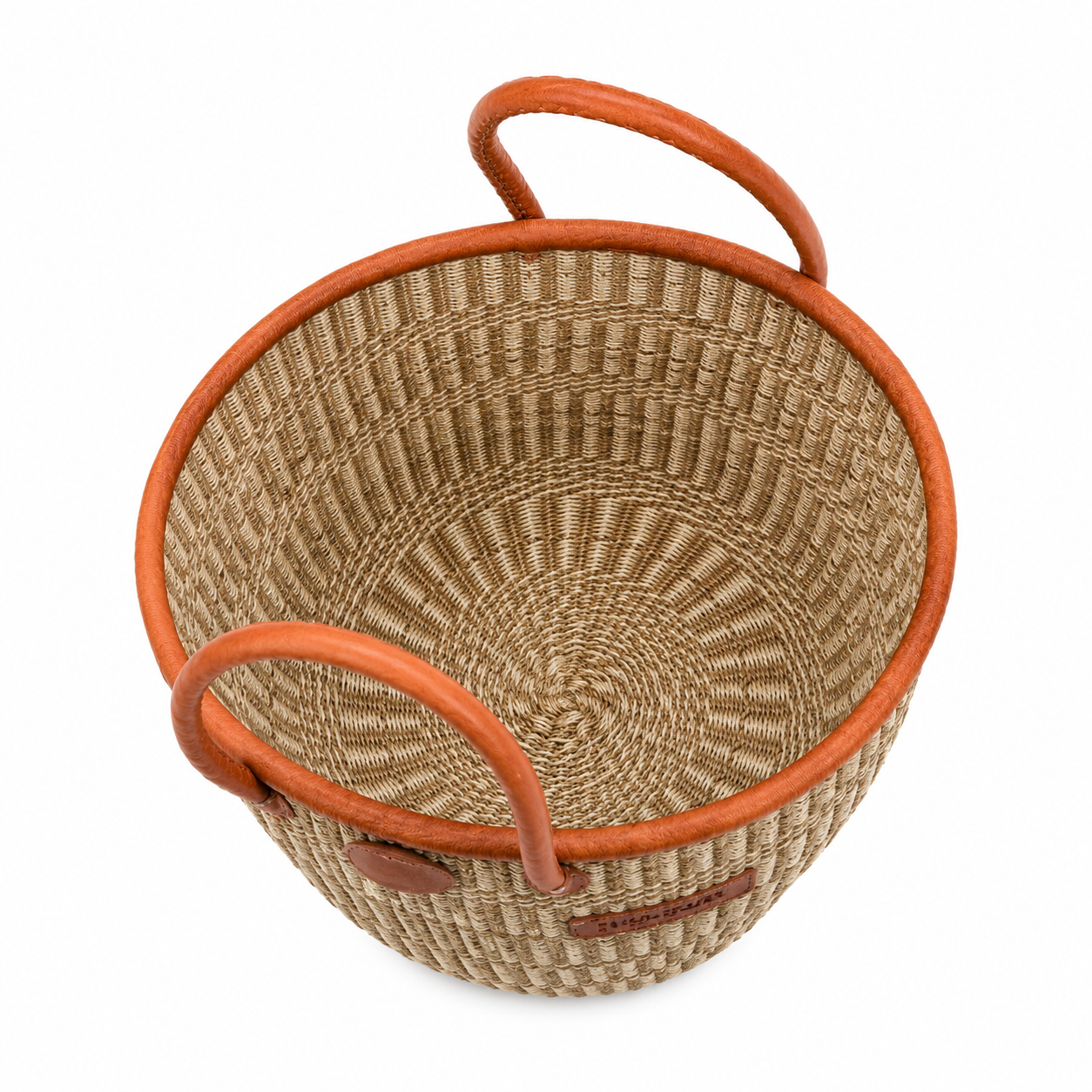Handmade Sisal Basket  with handle-Size 12"-Medium Size-Kiondo