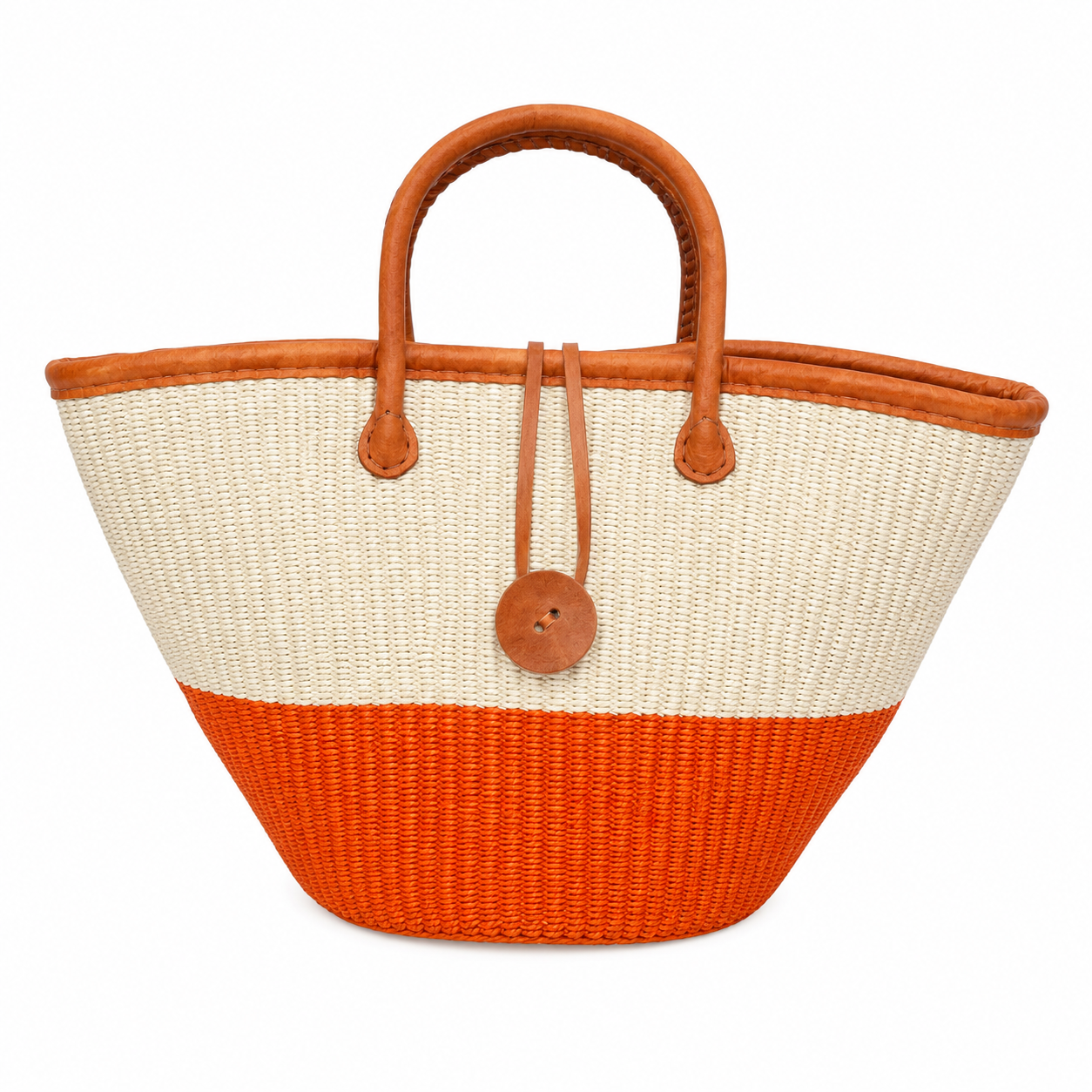Handmade Sisal Basket  with handle-Size 12"-Medium Size-Kiondo