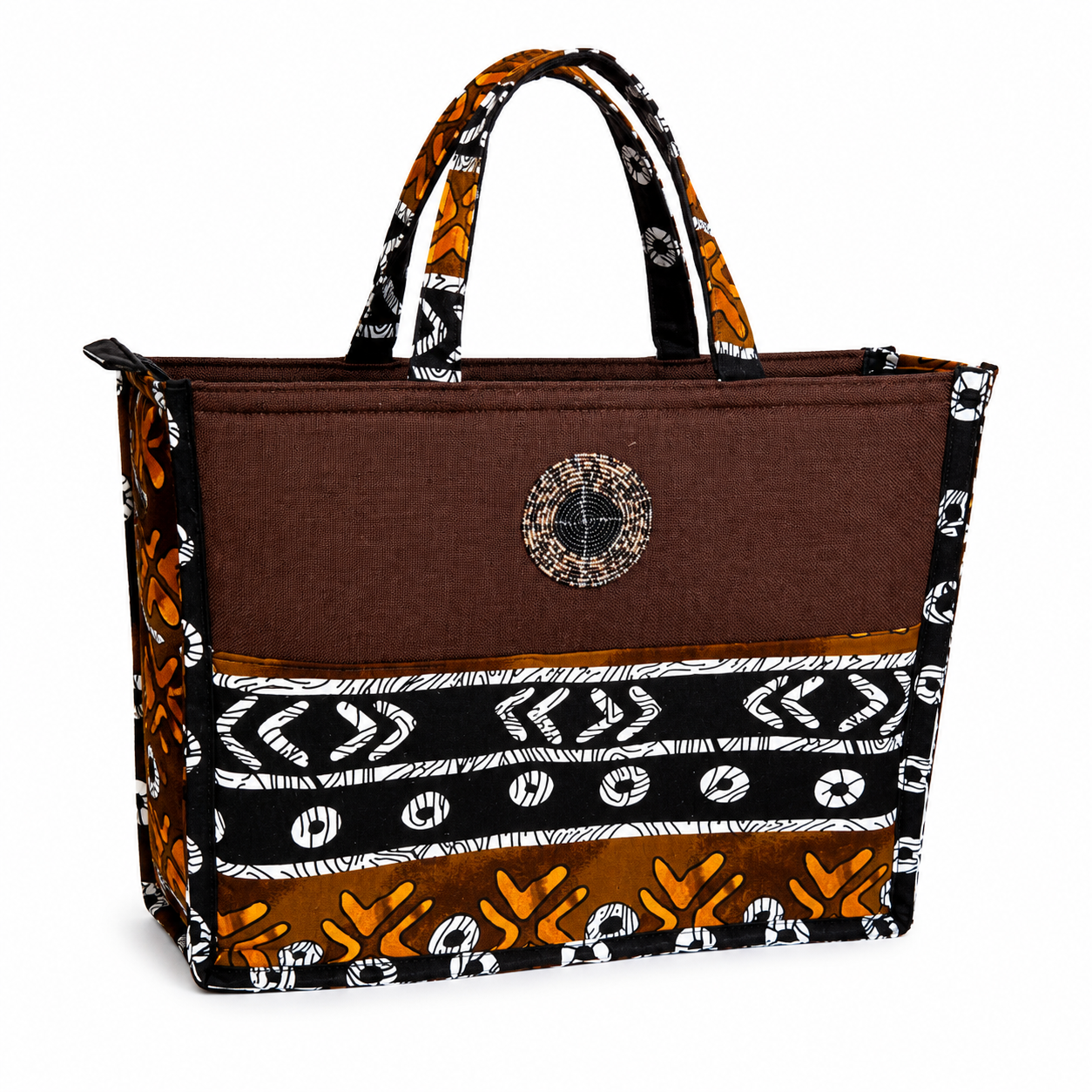African print tote bag