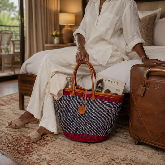 Handmade Sisal Bag 10"- small Size-Kiondo