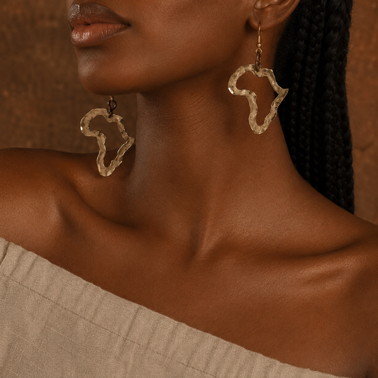 Kijani Africa Brass Silhouette Earrings