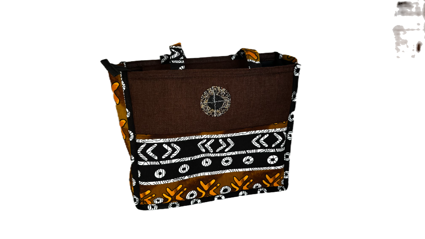 African print tote bag image 2