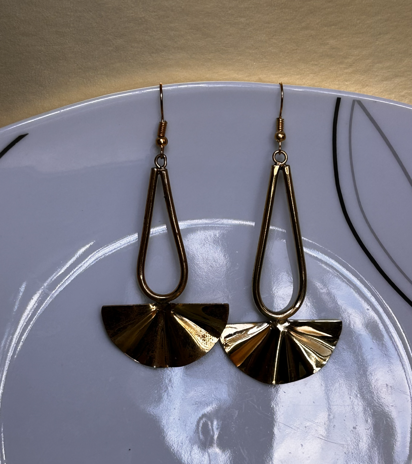 Gold Brass Statement Jewelry image 1