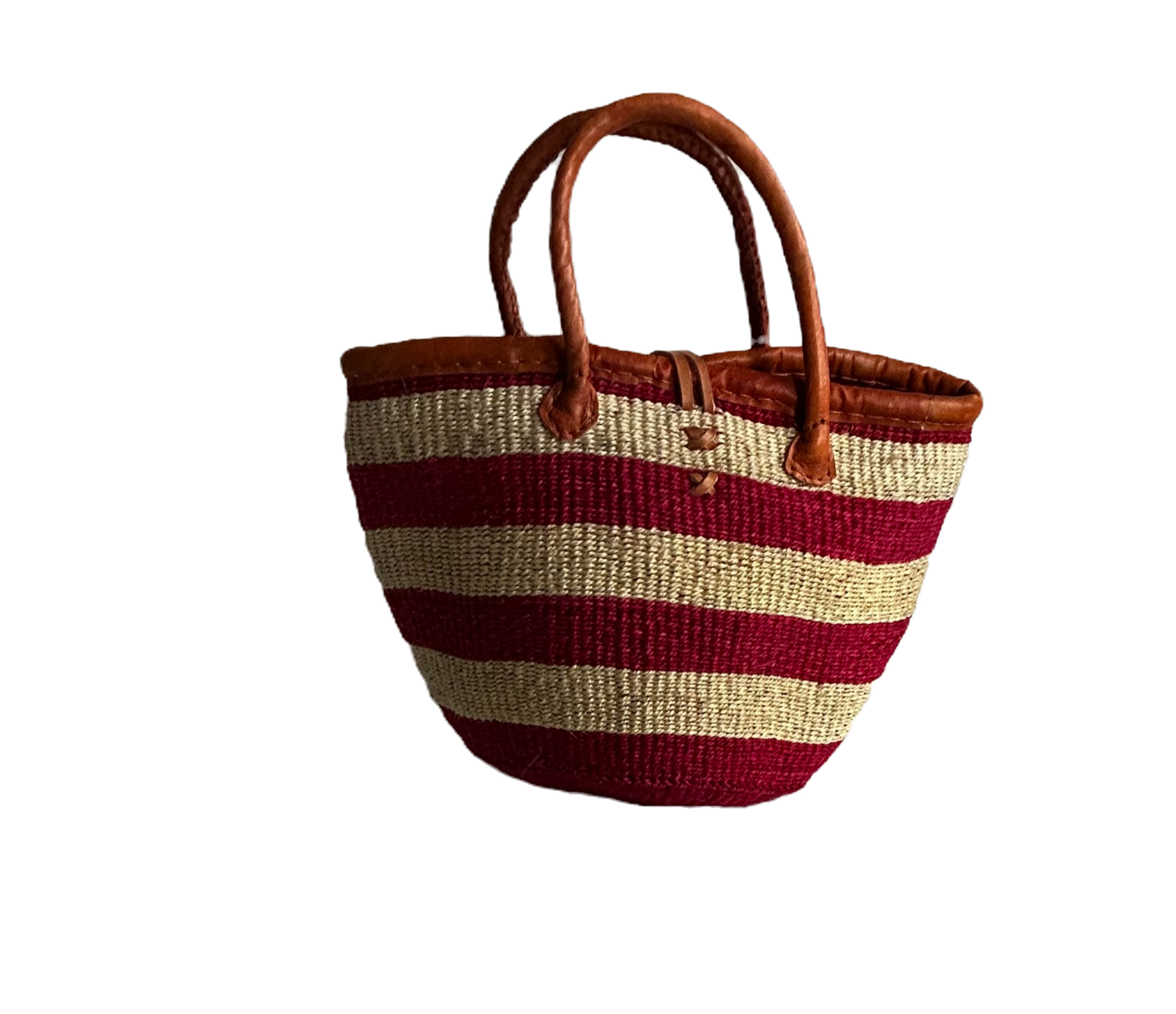 Handmade Sisal Bag 10"- small Size-Kiondo image 1