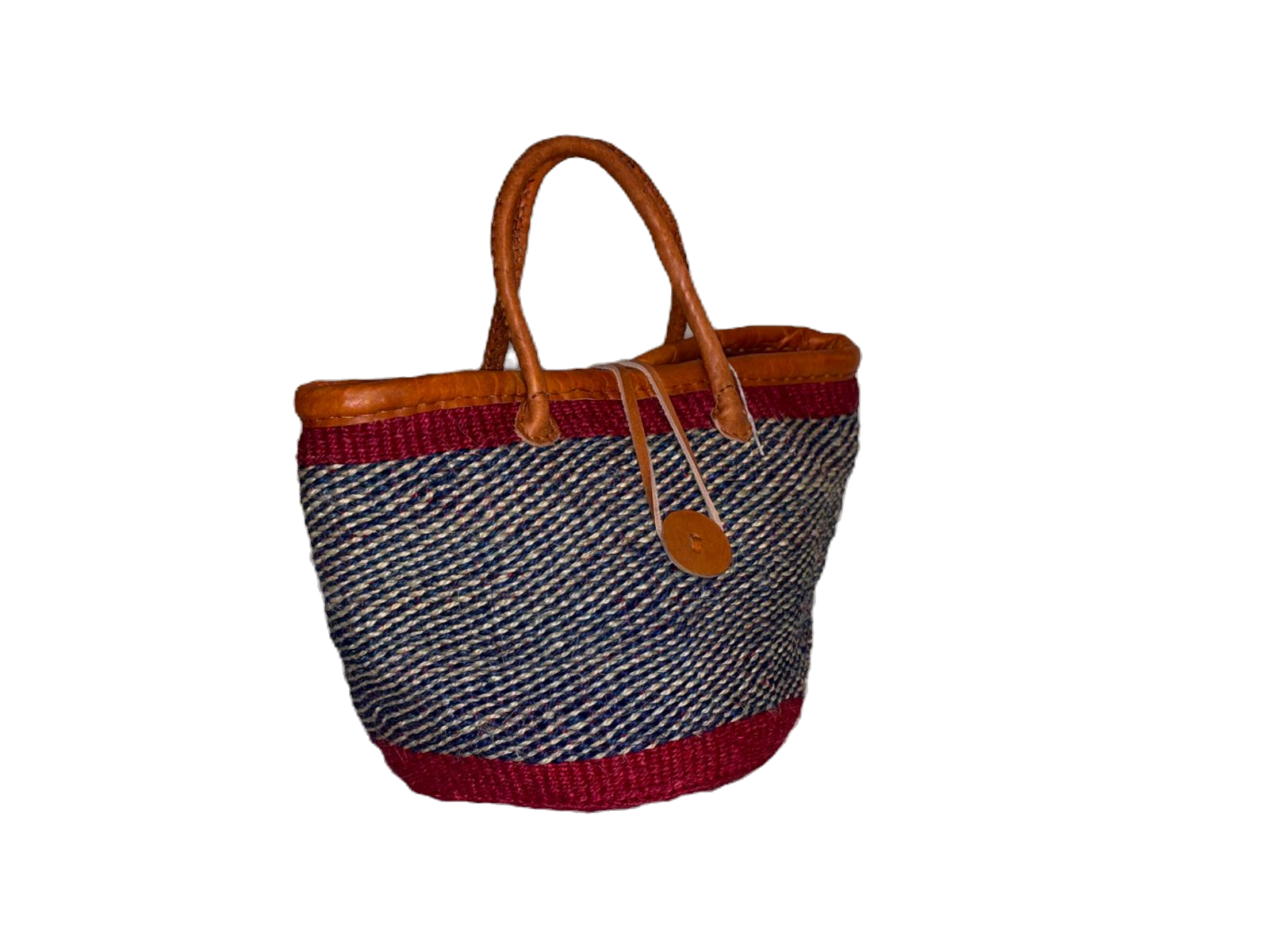 Handmade Sisal Bag 10"- small Size-Kiondo image 1